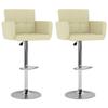 VidaXL Set of 2 Bar Stools, Pub Chair, Bistro Seat, Furniture for Dining Room Kitchen Living Room Home Interior, 323657