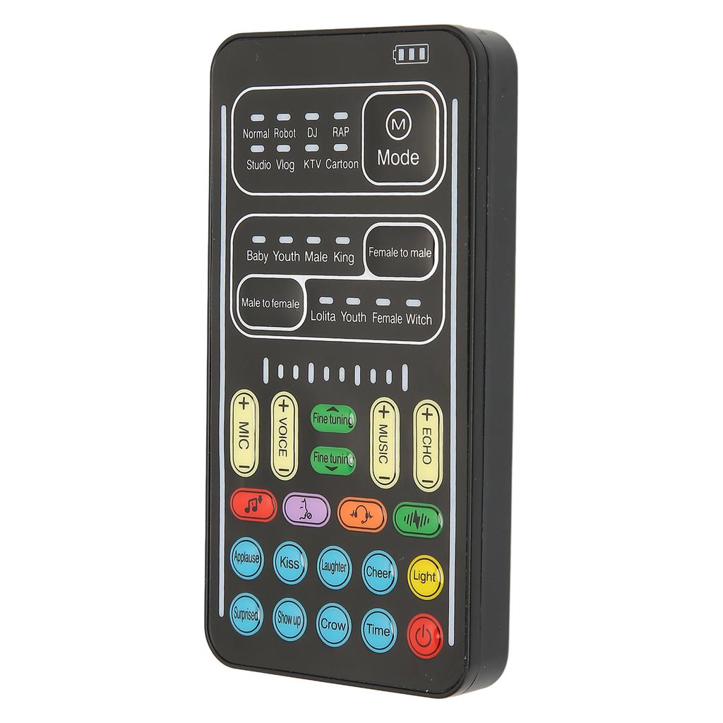 Voice Changer PC 450mah 5V Multifunctional Portable Sound Changer Mini Sound Card for Mobile Phone