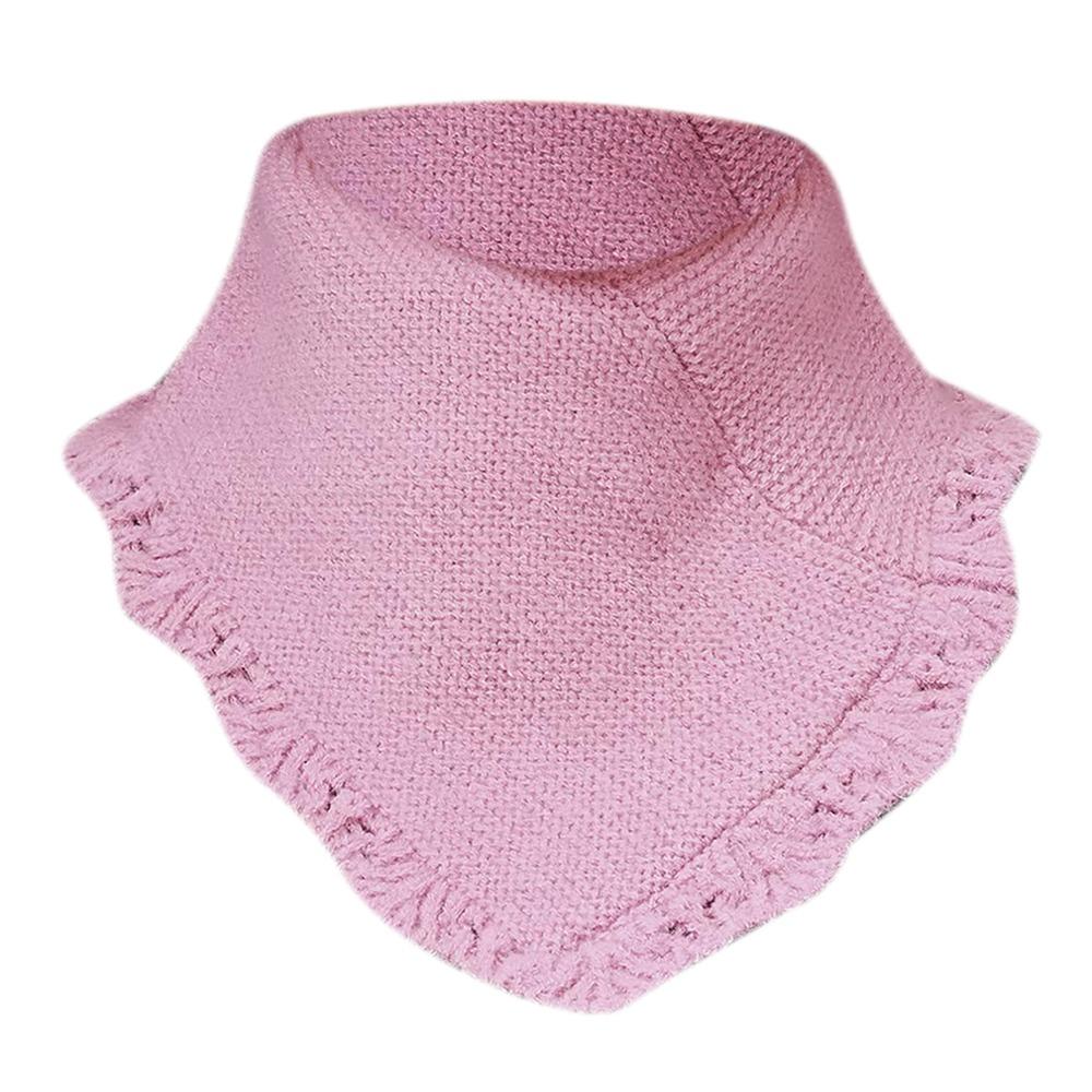 Windproof Knitting False Collar Detachable Triangle Scarf Casual Head Neck Warm Cover Women