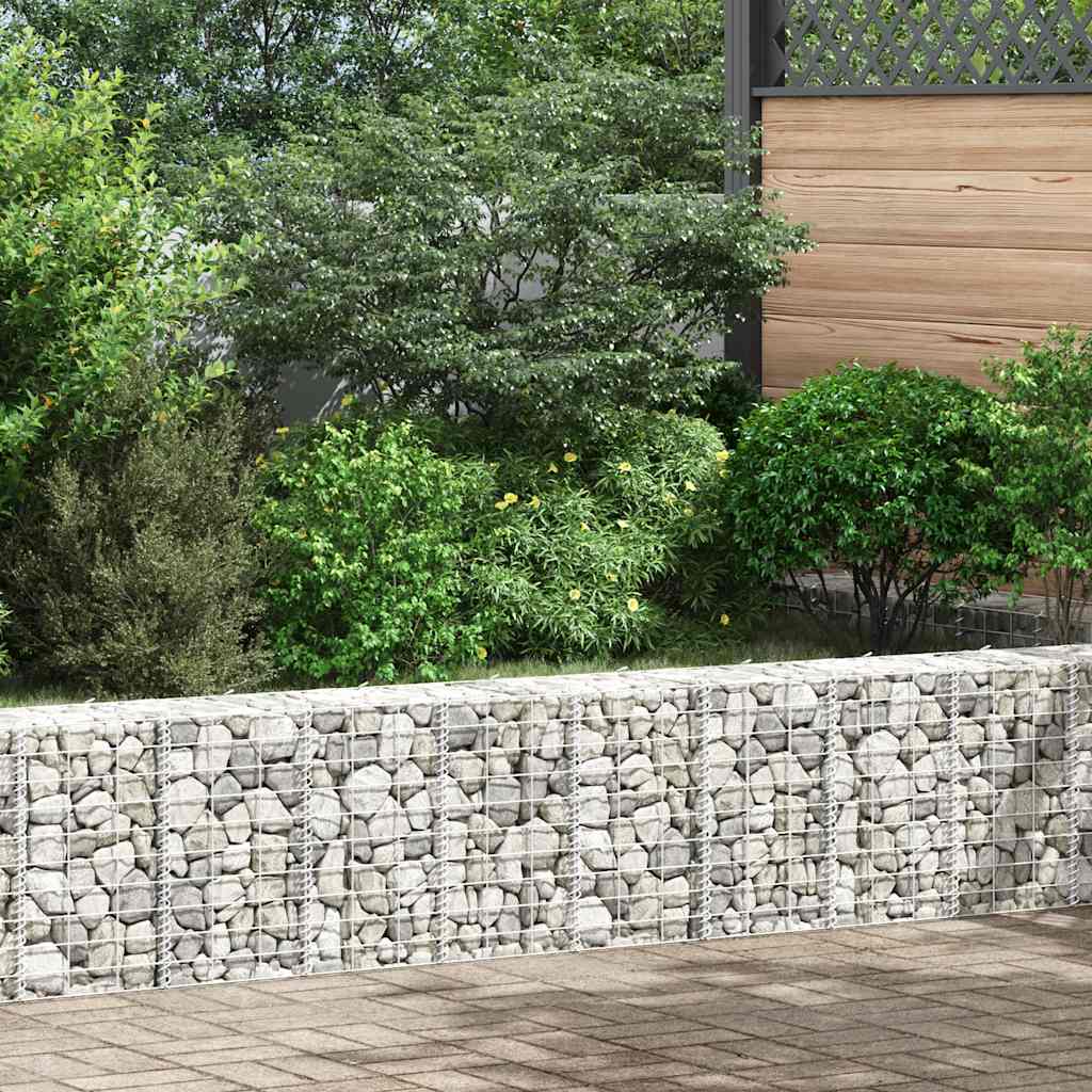 Gabion Raised Beds 3 pcs 30 x 30 x 50 cm Iron
