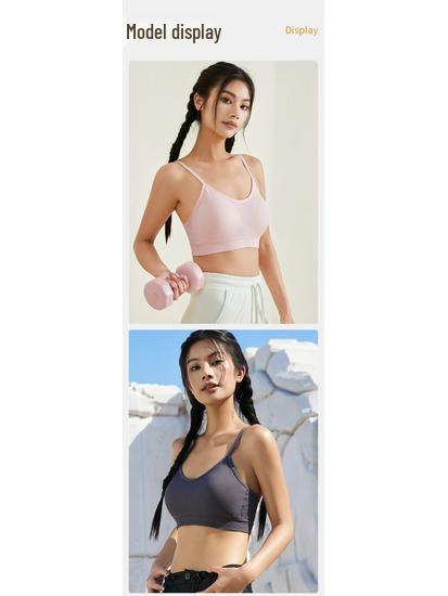 Женский спортивный бюстгальтер большого размера в стиле жилета - для йоги, с красивым дизайном спины, на тонких бретелях, можно носить на улице