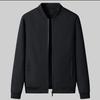 Spring and Autumn  Baseball Collar Short Loose Solid Color Jacket Men's Business Casual Thin Coat Trend