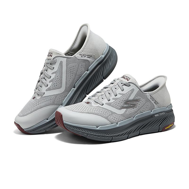 Skechers Легкие удобные амортизирующие низкие кроссовки для бега мужские Серый 220526WW-GYCC