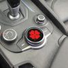 3D Center Console Knob Decoration Patch Car Stickers For Alfa Romeo Giulia Stelvio Interior Accessories Trim