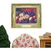 Миниатюрная картина 1/12, аксессуары для украшения кукольного домика, античная миниатюрная фоторамка, классическая ручная настенная картина, украшение стены, кукольный домик, художественная раскраска