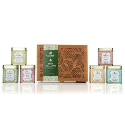 Коллекция Octavius Elixir - подарочный набор из 6 видов оздоровительного рассыпного чая | Подарочный набор из зеленого листового чая для любителей чая | Премиальный подарочный набор для семьи и друзей