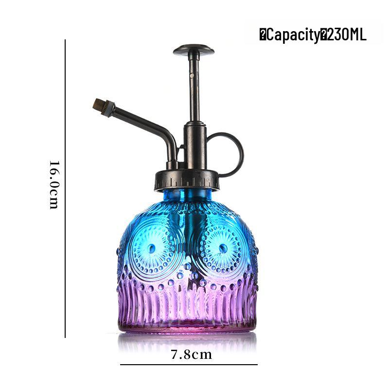 Embossed Glass Watering Sprayer for Home and Garden Decor