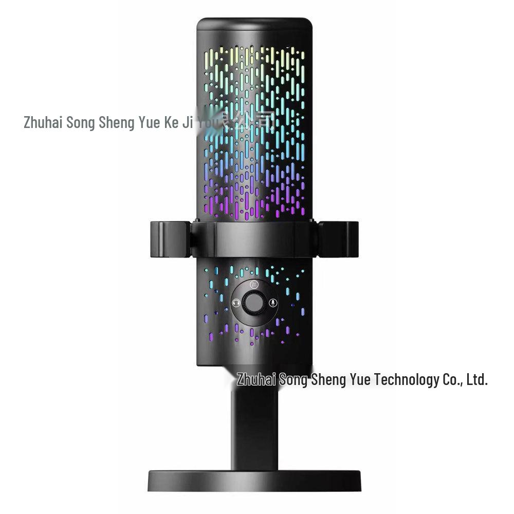 Трансграничный экстремальный RGB USB-микрофон для прямых трансляций и игр