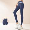 Women Sport Leggings High Waist Elastic Yoga Pants Skin Friendly Outdoor Running Fitness Trousers