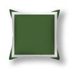 Light Luxury Green Short Plush Sofa Pillow Dark Green Geometric Pattern Pillow Bedside Cushion Cushion Pillow Cover