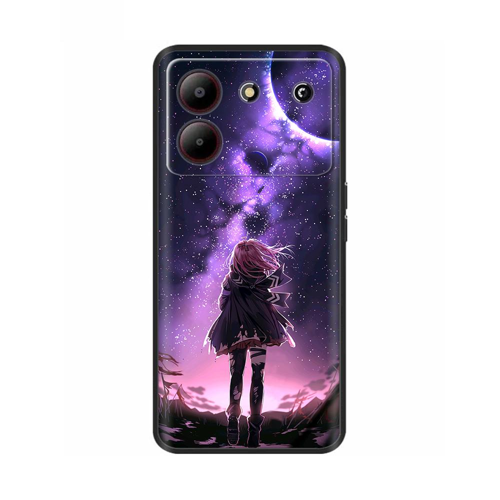 Для ZTE Blade A54 Чехол Черный Защитный Мягкий Силиконовый Чехлы для Телефона Для ZTE Blade A54 ТПУ Чехол Fundas Для ZTE Blade A54