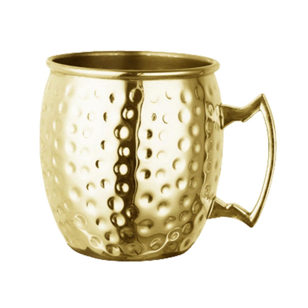 Moscow Mule Mug with Handle Bar Drinkware Copper Plated Cocktail Mug for Cold Drinks Beer Wine Bars Parties Gifts