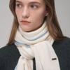 Saint Luxure 100% Cashmere Basic Line Muffler Cream Blue