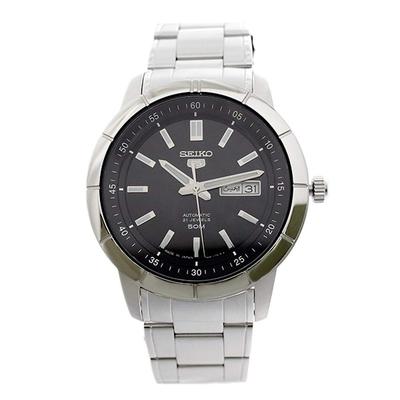 Часы SEIKO SNKN55J1 Seiko 5 SEIKO5 Автоматические Черный Серебристый Черный Мужские m-sto1 [Б/У]
