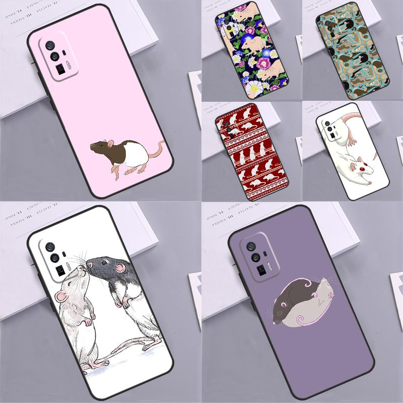 Милый Чехол с Крысами для Xiaomi 13 14 15 Ultra 11T 12T 13T 14T Pro POCO X7 Pro X3 X5 X6 F5 F6 M6 Pro Funda