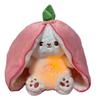 New Adjustable Fox Cat Doll Will Breathe, Luminous Music Soothes and Sleeps, Plush Doll Gives Girlfriend Gift
