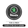 HLLQ9 Car Diamond Coaster Non-Slip Pad Drink Mat Interior Accessory For Skoda S Skoda VII Fabia Kamiq Karoq Octavia A5 A7 Rapid Scala