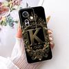 For OPPO Reno11 F 11 Pro 5G Royal Crown Initial Letter Couple Phone Case For Oppo Reno11 11F 11Pro Soft Silicone TPU Bumpers
