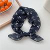 55 см Модный Женский Цветочный Хлопково-Льняной Маленький Квадратный Шарф Универсальный Женский Сладкий Милый Шарф Повязка на Голову Аксессуары для Волос