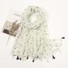 Color Printed Tassel Scarf Bohemian Stitching Shawl Seaside Travel Vacation Sunscreen