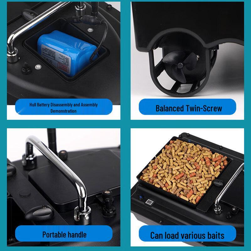 Умная лодка-приманка с дистанционным управлением