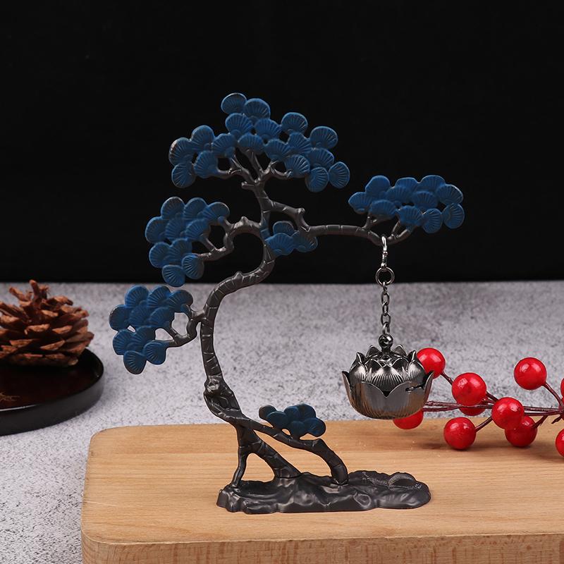 1 шт. металлическая подвесная печка из сосны, подвесное украшение для ароматерапии, антикварная подвесная курильница для офиса, йоги, медитации, домашнего декора