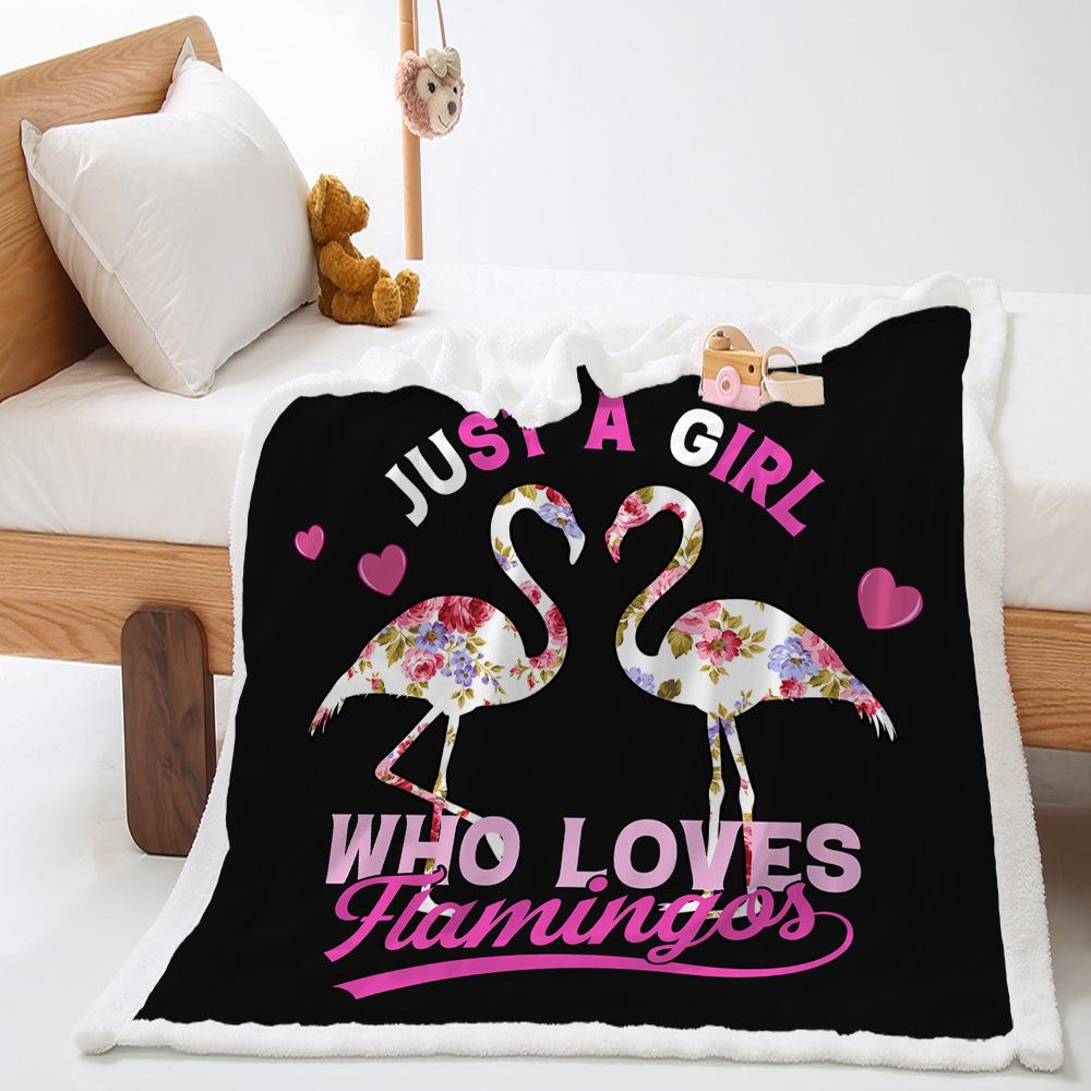 Blanket 2D Digital Printed Lamb Fleece Crystal Fleece Animal Tiger Blanket Blanket