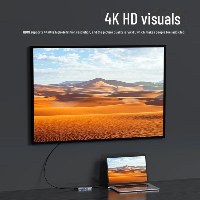 Хаб Philips Type-C для Apple и Huawei: HDMI, Сеть, Док-станция для расширения USB