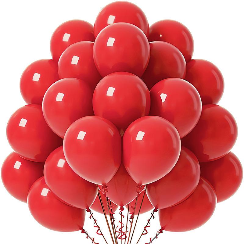 Solid Color 10-Inch Matte Latex Balloon Set for Children's Birthday Decoration