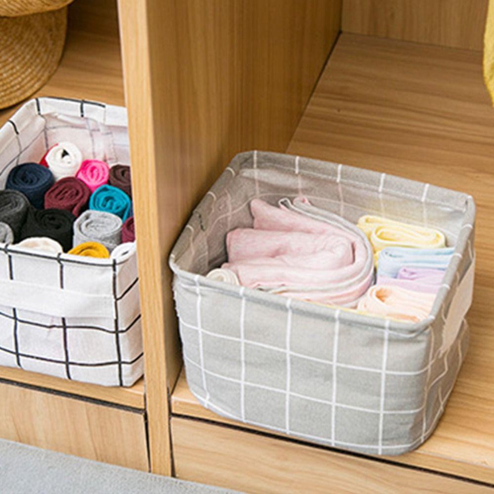 For Home Office Cosmetic Book Organizer Desktop Storage Box Storage Basket Underwear Storage Box
