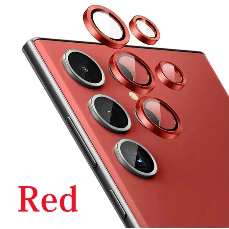 Защитное стекло для объектива камеры Samsung S23 S24 Ultra Plus, металлическое защитное кольцо для объектива Galaxy S22 Ultra, пленка для камеры