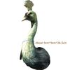 Wall Hanging Resin Ostrich Statue Abstract Waterbird Bust Wild Animal Head Decor Living Room Embellishment Home Interior Craft