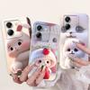 For Xiaomi Poco M7 Pro 5G Case Cute Rabbit Cat Cartoon Shockproof Silicone TPU Soft Cover on Xiaomi Poco M7 5G M 7 M7Pro 5G Capa