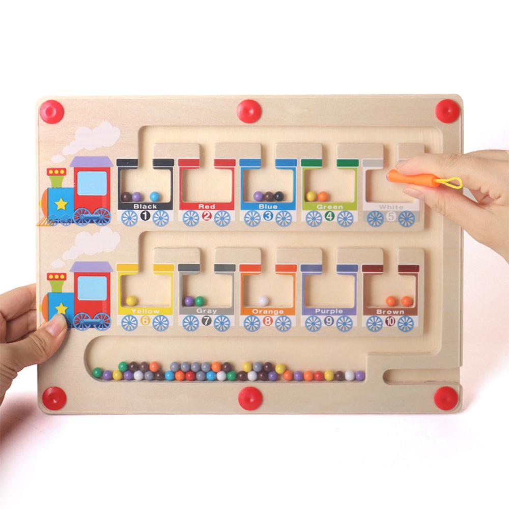 Set Montessori Toys Magnetic Maze Wooden Educational Toys For Kids Ages 3-7 Gift