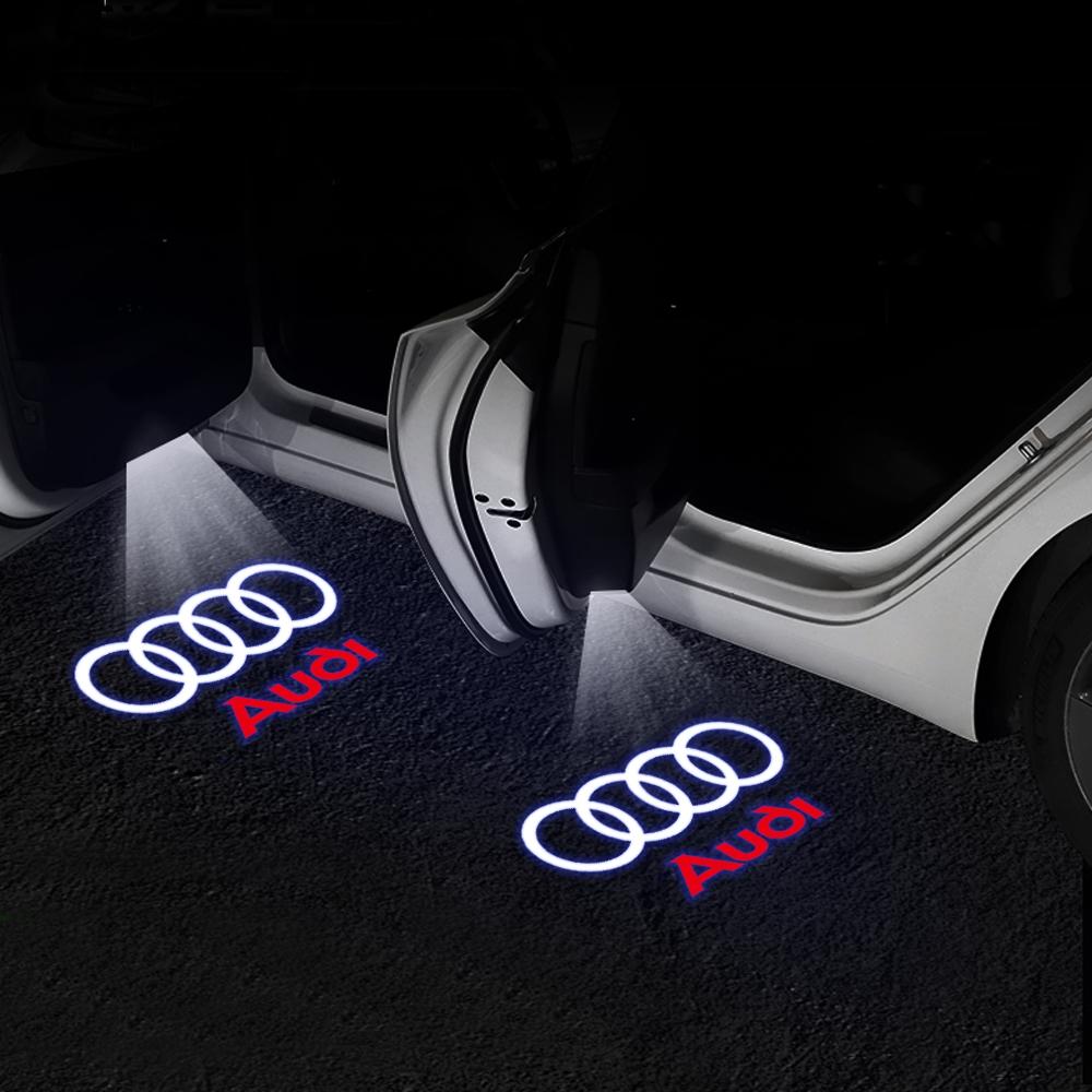 Car Logo Projector Lamp Auto Led Door Logo Welcome Light For Audi SLINE RS A4 B5 B6 B8 B9 A6 C8 A5 A8 Q3 Q5 Q7 S3 S6 S4 S5 S7 S8