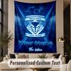Custom Text Tapestry Warrington Wolves FC Print Wall Tapestry Indoor Living Room Wall Decor