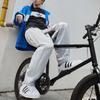 Adidas Оригинальная ветровка Clover Rifta в стиле пэчворк, спортивная куртка с капюшоном, мужская верхняя одежда, синяя IU4794