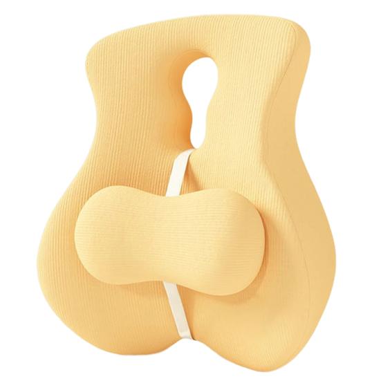 Подушка для поддержки спины Подушка для поясничной поддержки из пены с эффектом памяти Поддержка спины для стула с регулируемым ползунком для офисного стула Стул для компьютерного стола