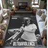 Soft Crystal Velvet Floor Rug,Lana Del Rey Anti Slip Decorative Carpet, Plush Area Mat For Indoor Home Decoration