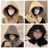 Warm Snood Collar Windproof Balaclava Hat Hooded Scarf Beanie Hat Cap for Winter