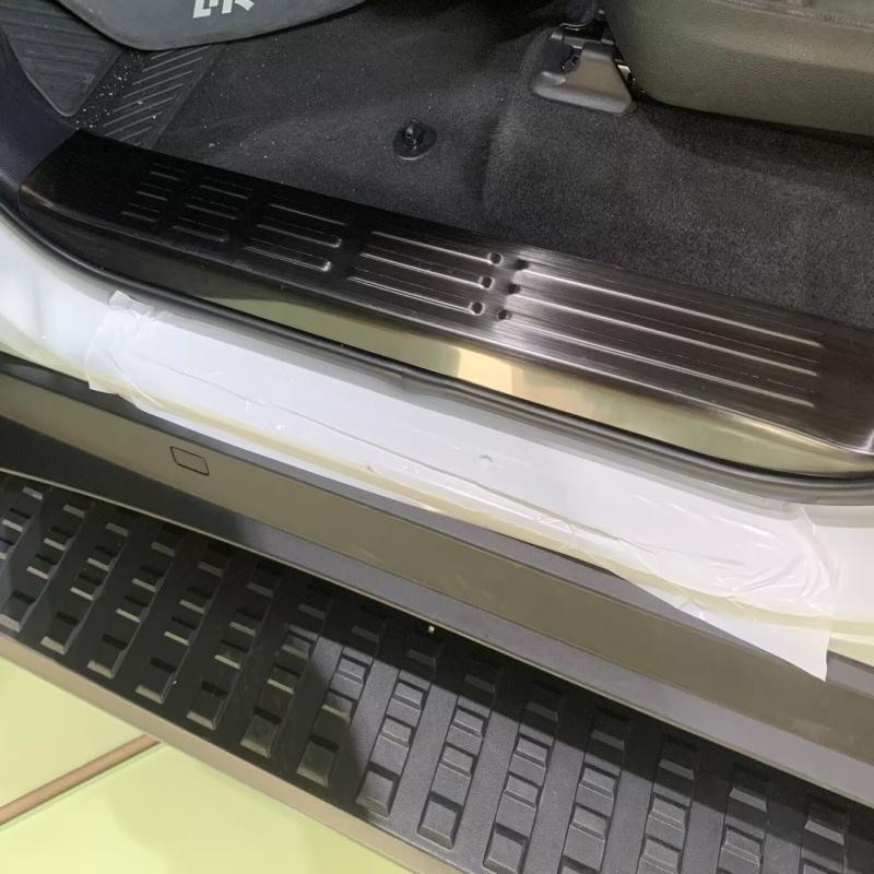 For Toyota Land Cruiser 250 Prado LC250 2024 inner car Door Sill Scuff Plate Door Welcome Pedal Threshold Bar Cover accesorios