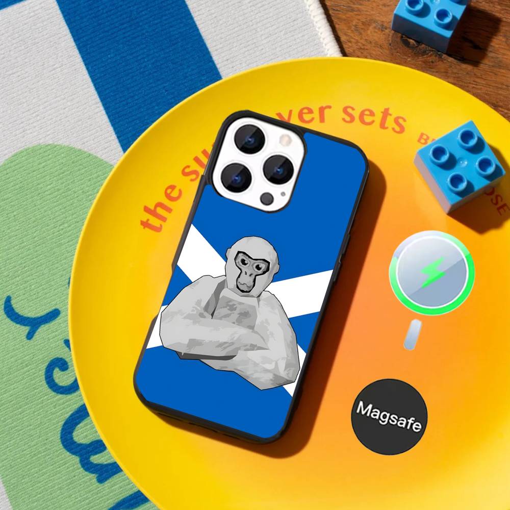 Чехол для телефона Monkey G-Gorilla TagS, противоударный, черный, для iPhone 17, 16, 15, 14, 13, 12, 11, Pro, Max, Plus, с магнитной беспроводной зарядкой