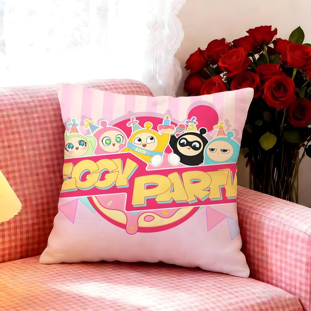 Веселая игра Eggy Partyy Наволочка Премиум Мягкая Наволочка Безопасная для кожи Дышащая Многоцелевая Для дома Офиса Путешествий