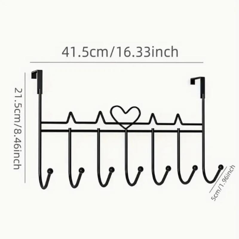 1Pc Hook Behind The Door Cross-Border Punch-Free Clothing Hanging Hat Hanging Entrance Rack Storage And Organization Hook