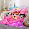 1pc Powerpuff Girls Blanket Lightweight Flannel Blanket Throw Blanket For Sofa, Bed, Travel, Camping, Livingroom, Office, Couch