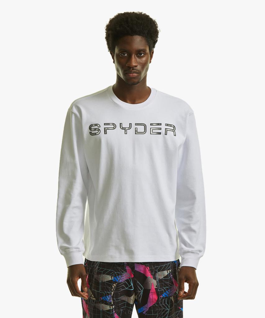 SPYDER Unisex Lettering Logo Long Sleeve Sphpcnrl306Uwht