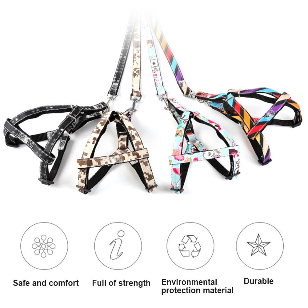 Регулируемый поводок для щенков Pet полиэстер тяга мультяшный ремень аксессуар