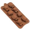 Wild Animals Silicone Chocolate Mold, 21x10x1cm, for Making Chocolate Candies Jelly Ice Cubes, Original Deals