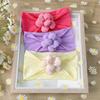 New children's suit headband, nylon flower baby seamless headscarf, soft and comfortable baby hair accessories
