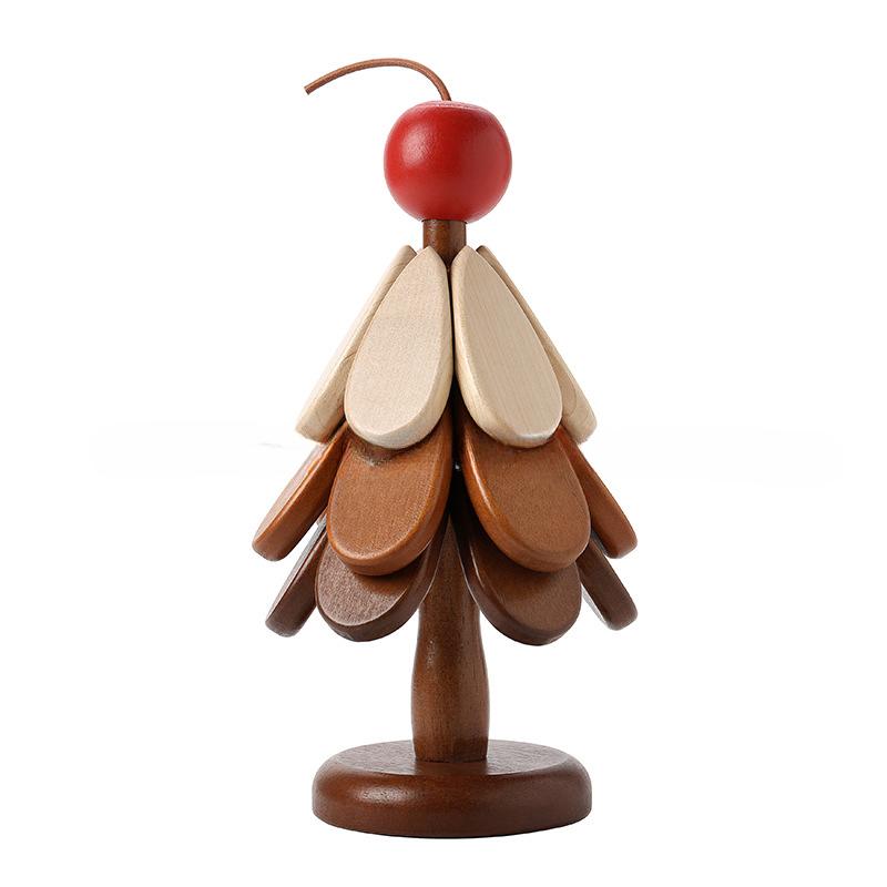 Christmas Tree Insulation Mat Solid Wood Set Dining Table Anti Scalding Mat Pot Mat Creative Home Decoration Coasters for Pots